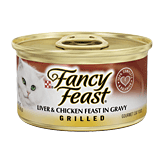 Fancy Feast  wet cat food, grilled liver & chicken ffeast in gravy Full-Size Picture